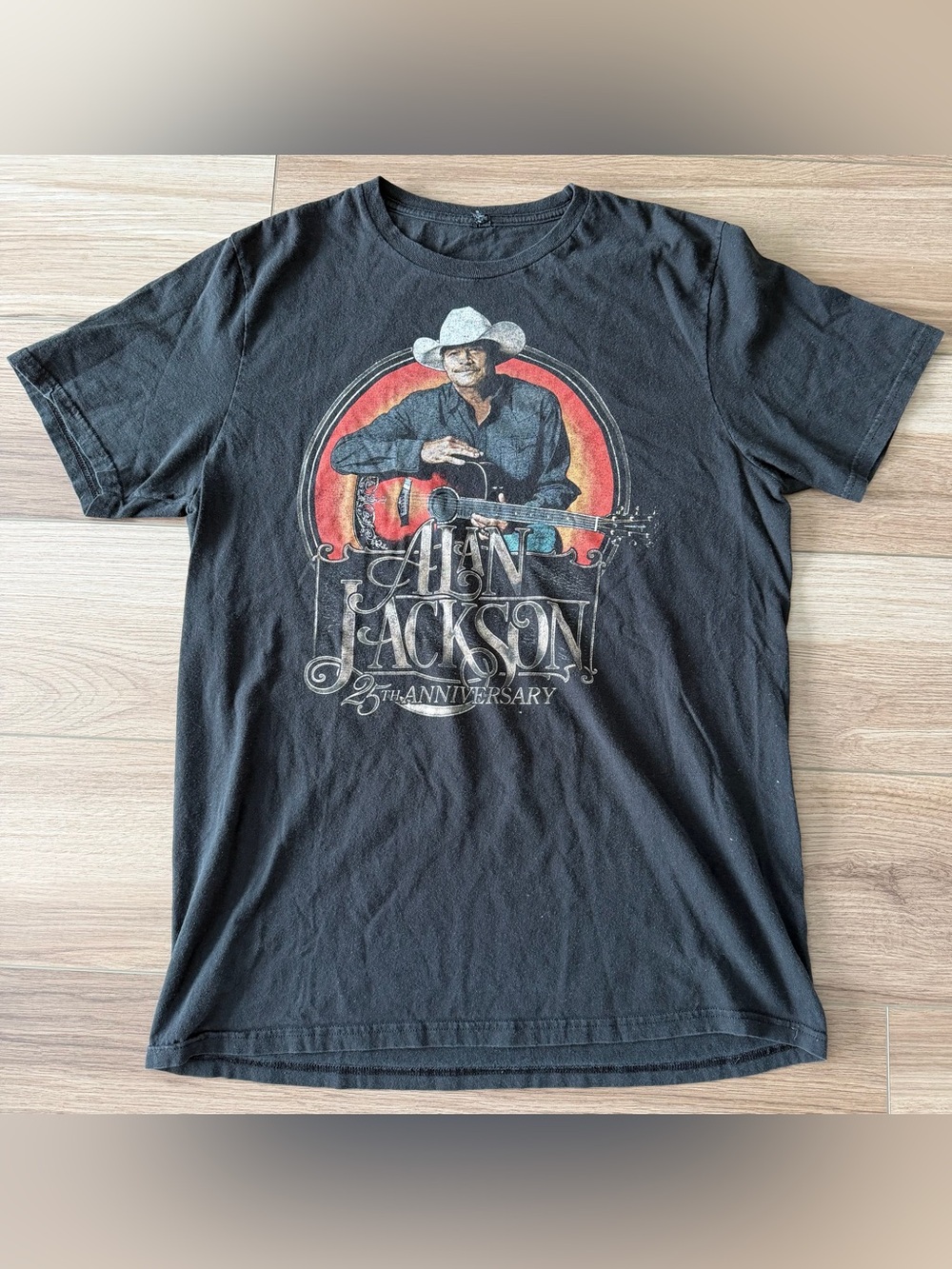 Alan Jackson 25th Anniversary Black Country Music T Shirt